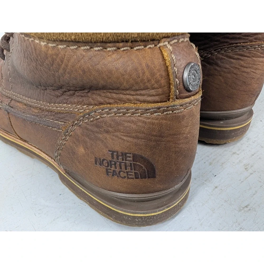 The North Face Ballard Waterproof Boots Men's 10.5 Brown Leather Hiking Casual
